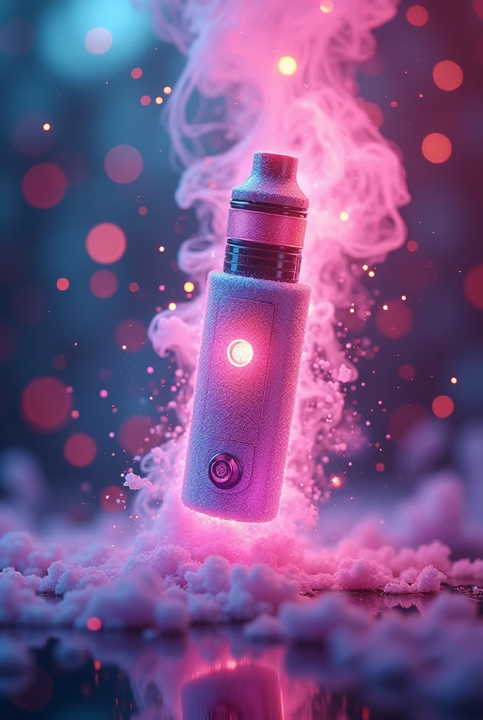 Create an IG profile picture for a company that sells vapes called CandyVapes, with magic color in the image.