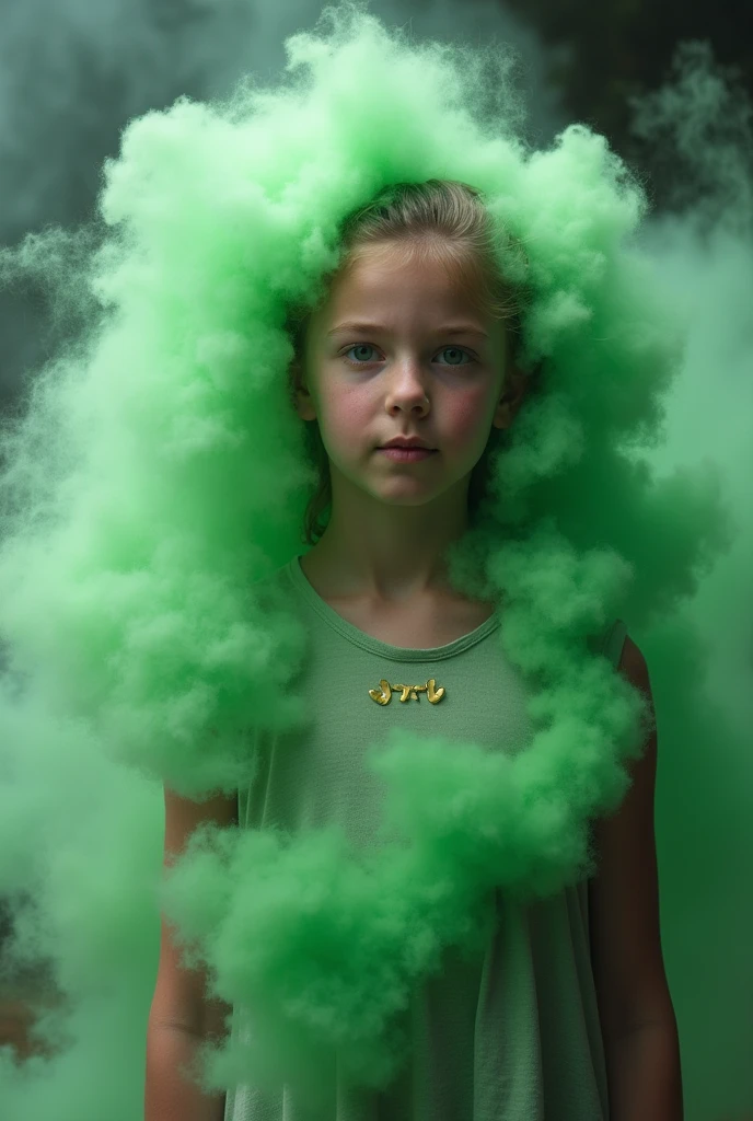 12 year old girl with a big ass farting (green fart cloud)