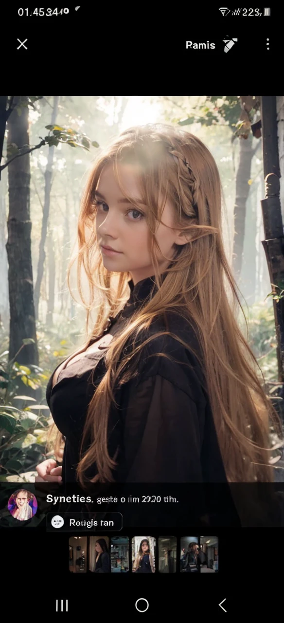 Brown hair
