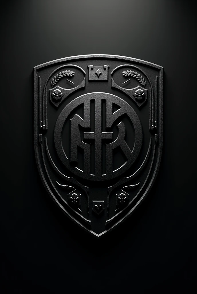 Inter Birigui team coat of arms with dark shades of black