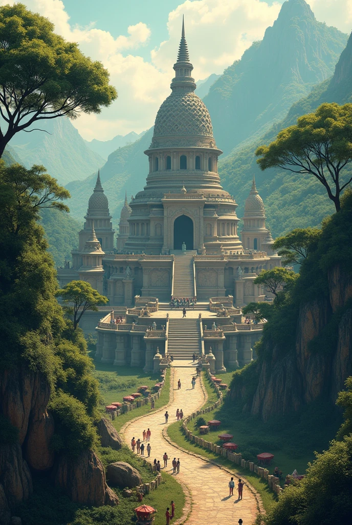 "Describe the historical and religious significance of the places of the birth, enlightenment, and death of the Buddha and explain why these places are important pilgrim destinations around the world.""Try to visualize the atmosphere and feelings of visitors to the places where the Buddha was born, attained enlightenment, and passed away, emphasizing the serenity, sacredness, and inspiration that people receive from visiting these places."