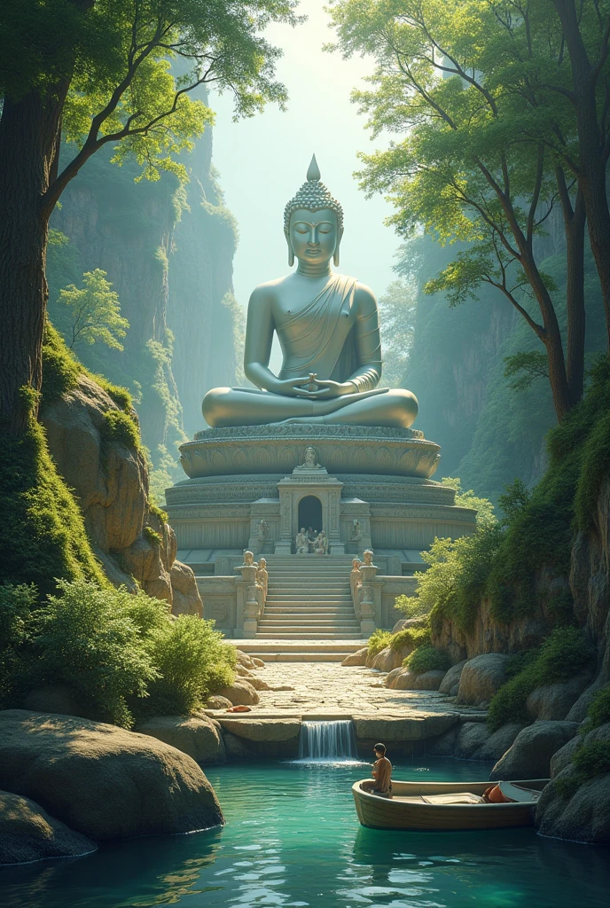 "Describe the historical and religious significance of the places of the birth, enlightenment, and death of the Buddha and explain why these places are important pilgrim destinations around the world.""Try to visualize the atmosphere and feelings of visitors to the places where the Buddha was born, attained enlightenment, and passed away, emphasizing the serenity, sacredness, and inspiration that people receive from visiting these places."