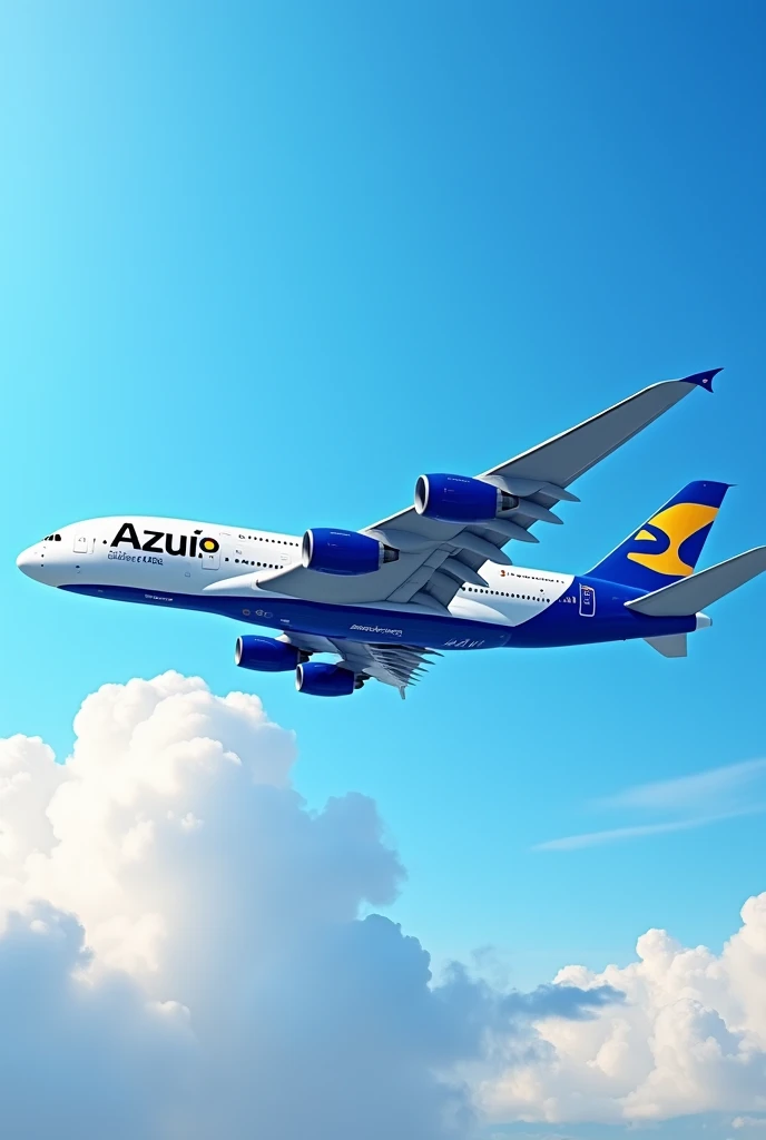 An Airbus A380 from Azul Airlines