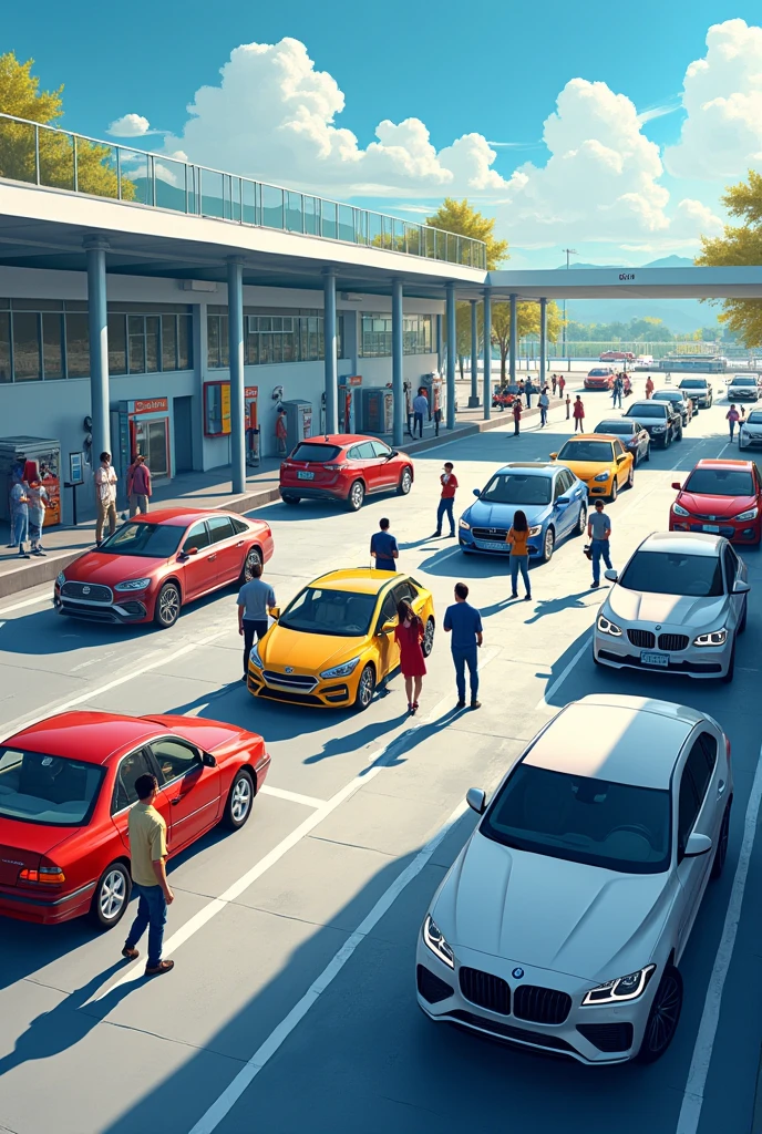 image for a car wash story to define the schedule