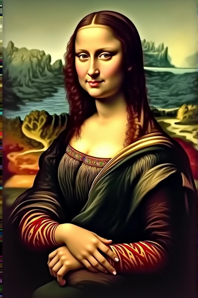 Monalisa wearing Mexican Adelita costume