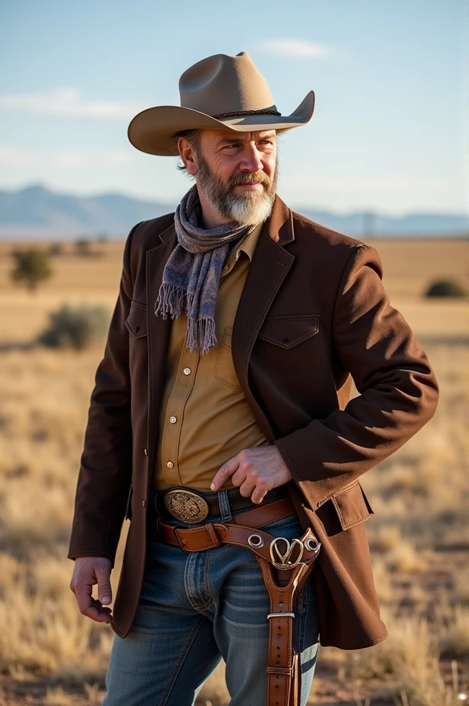 make a gaucho man in the pampa