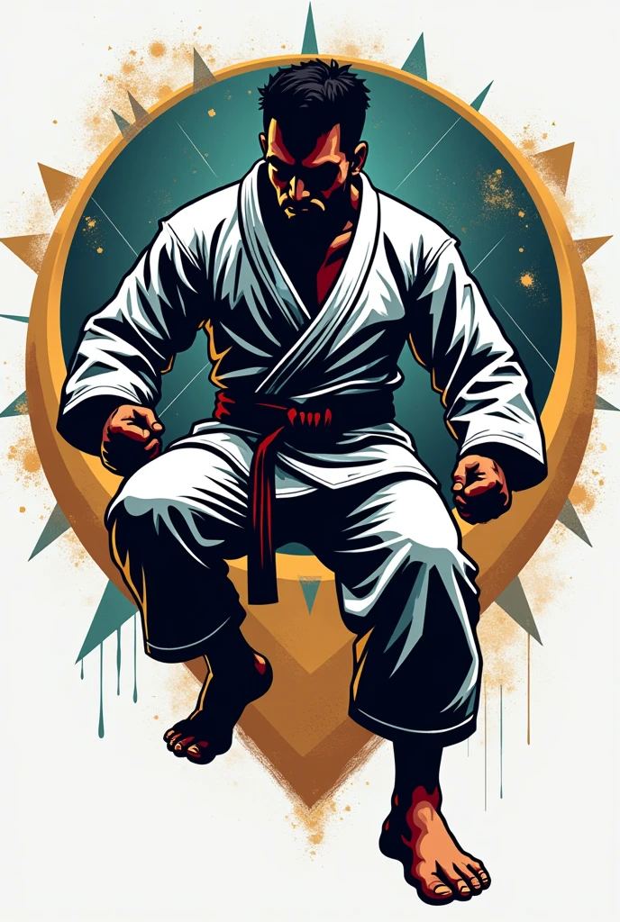 Logo Brazilian Jiu-jitsuProfessor Nilson Sanches.