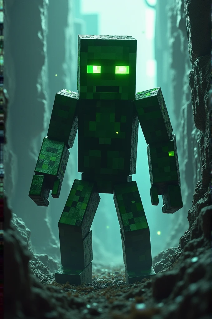 Creeper de Minecraft como enderman