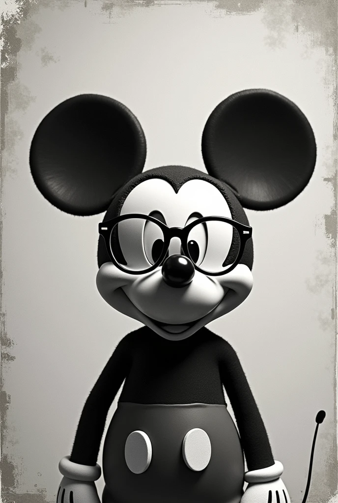 mickey mouse with glasses in a black and white photo, 🦑 design, guillemos h. pong ball, Inspired by Pedro Pedraja, agree with you, mother mustard, Ed Durmisevic, avatar for website, NFT Portrait, highest virtue, inspired by Edo Murtić, david rios ferreira
