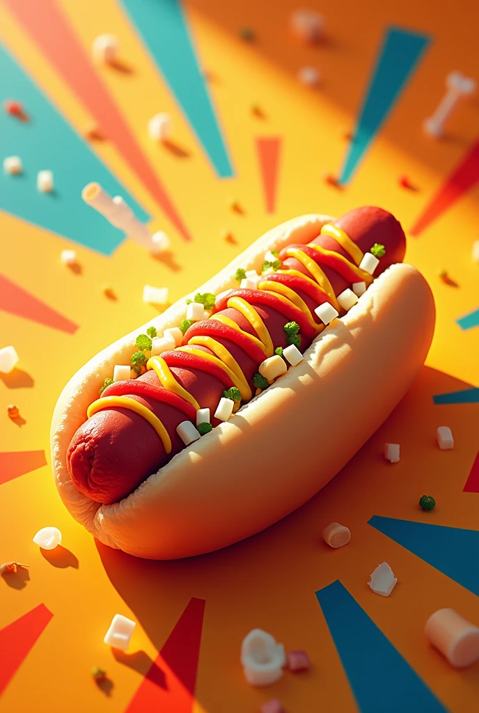 Wallpaper image for hot dog advertising 