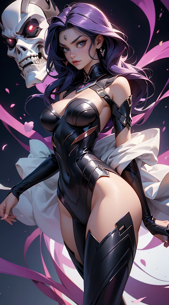 ((4K Works))、masterpiece、(Highest quality)、((Beautiful villain girl))、The body is slim、expensive、((Villain's Black Dress Fashion))、(Beautiful eyes in every detail)、Assembly Hall、Meeting of the Villains、((Face similar to Carly Rae Jepsen))、((Long boyish black and white split hair))、((Makes your face smaller))、((Neutral face))、((Bright Blue Eyes))、((American adult women))、((Adult female 2))、((Cool woman))、((Like a celebrity))、((Like the villain queen))、((Fangs and a smile))、((Korean Makeup))、((Villain Queen Makeup))、((elongated and sharp eyes))、((boyish))、((Villain Queen))、((Photograph her from afar))、((Shooting from an oblique angle))、Professional photos、Villain Queen photo、Reach your audience、((Shot alone))
