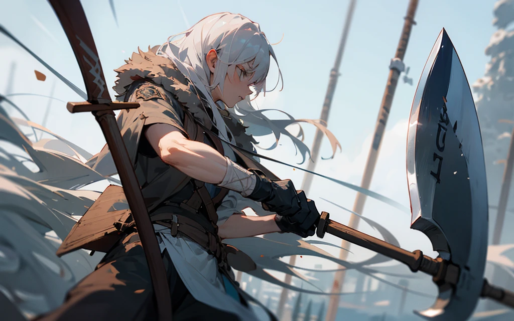 Nordic warrior with axe