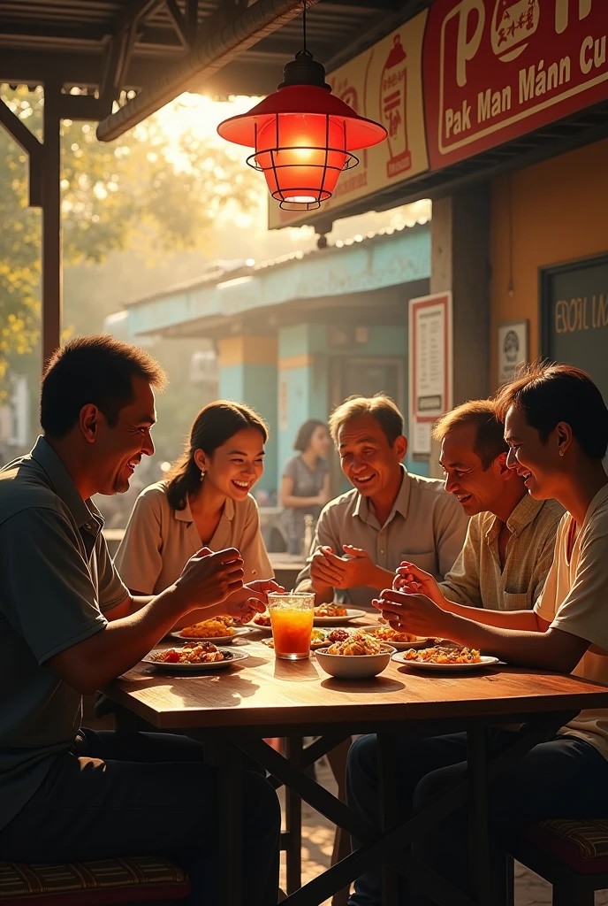 pictures of reuniting with friends who were separated old memories link back to the teenage phase of Malaysians eating at Pak Man&#39;s place
