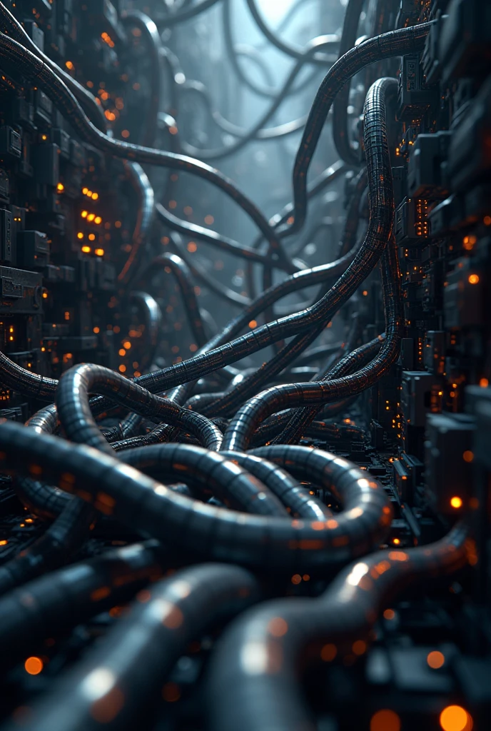computer cables expanding
