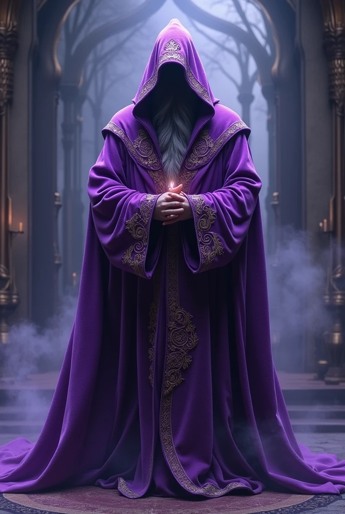 wizard in purple clothes