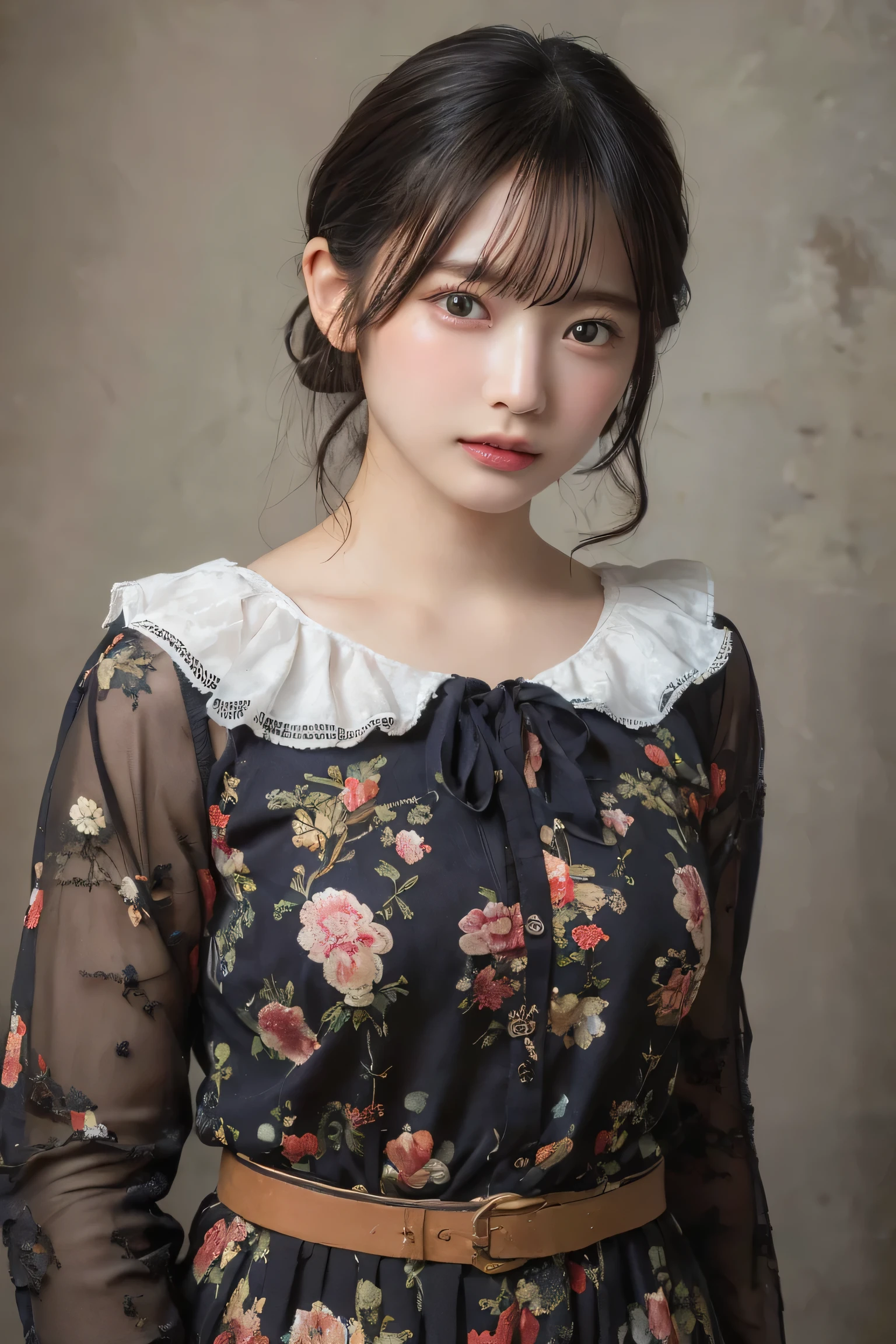 (HigheSt quality:1.4),(maSterpiece:1.4),(RealiStic:1.4),(RealiStic:1.2),(超High reSolution, RAWphotograph:1.4),(High reSolution, Very detailed:1.2),(8k:1.2),photograph,Black hair photograph,one perSon'S,alone,,NippleS,naked,((School uniform, Sailor Suit, Navy blue and white JapaneSe Style, Thin ribbon and pleated Skirt)),((Very huge bigger than a face)),((Upper Body:1.3))