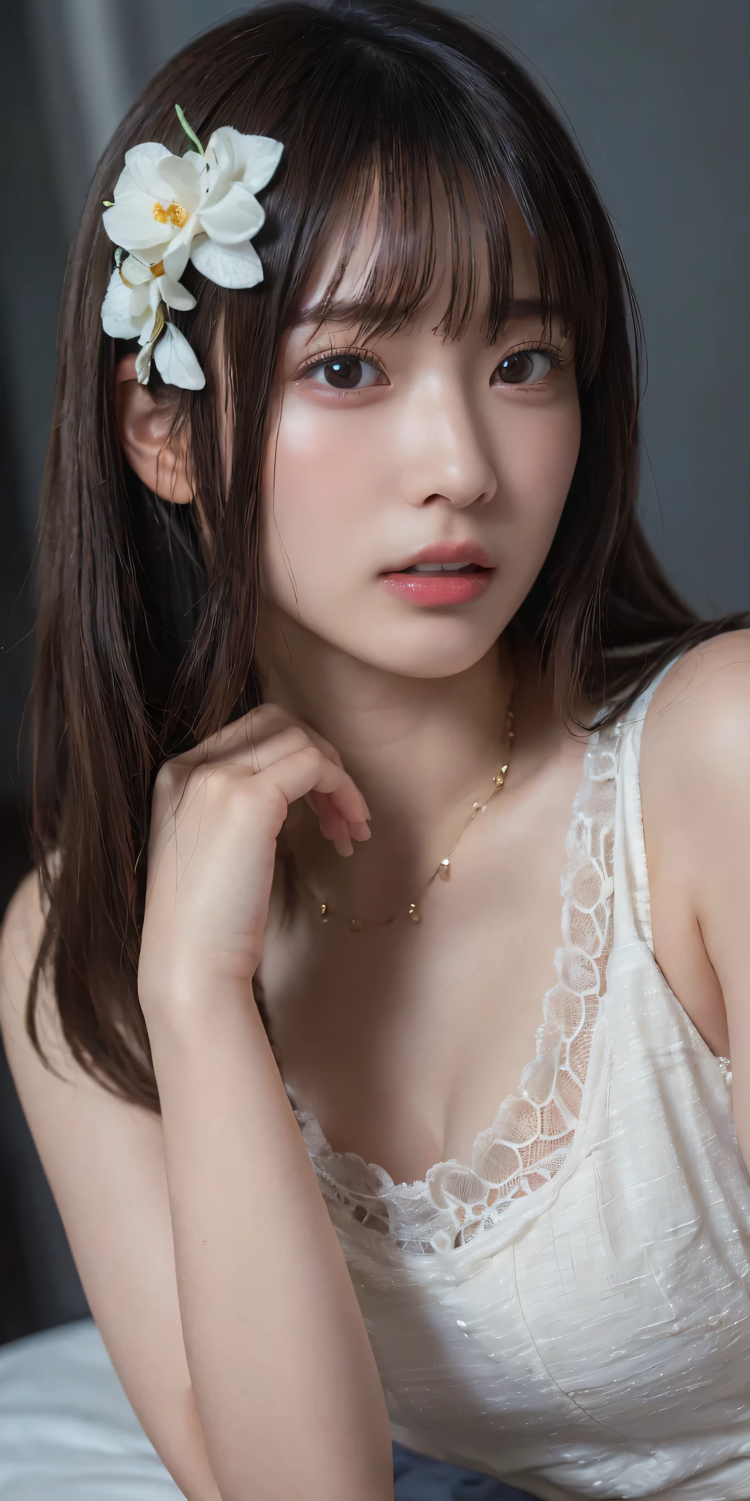 (HigheSt quality:1.4),(maSterpiece:1.4),(RealiStic:1.4),(RealiStic:1.2),(超High reSolution, RAWphotograph:1.4),(High reSolution, Very detailed:1.2),(8k:1.2),photograph,Black hair photograph,one perSon'S,alone,,NippleS,naked,((School uniform, Sailor Suit, Navy blue and white JapaneSe Style, Thin ribbon and pleated Skirt)),((Very huge bigger than a face)),((Upper Body:1.3))