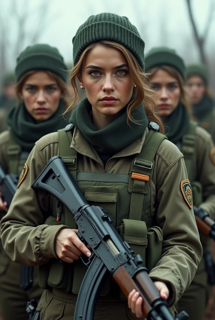 Women armed with AK-47