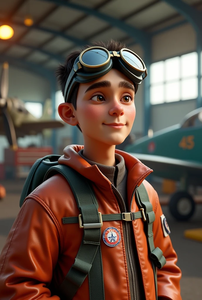 Name Miguel in 3D with airplane theme