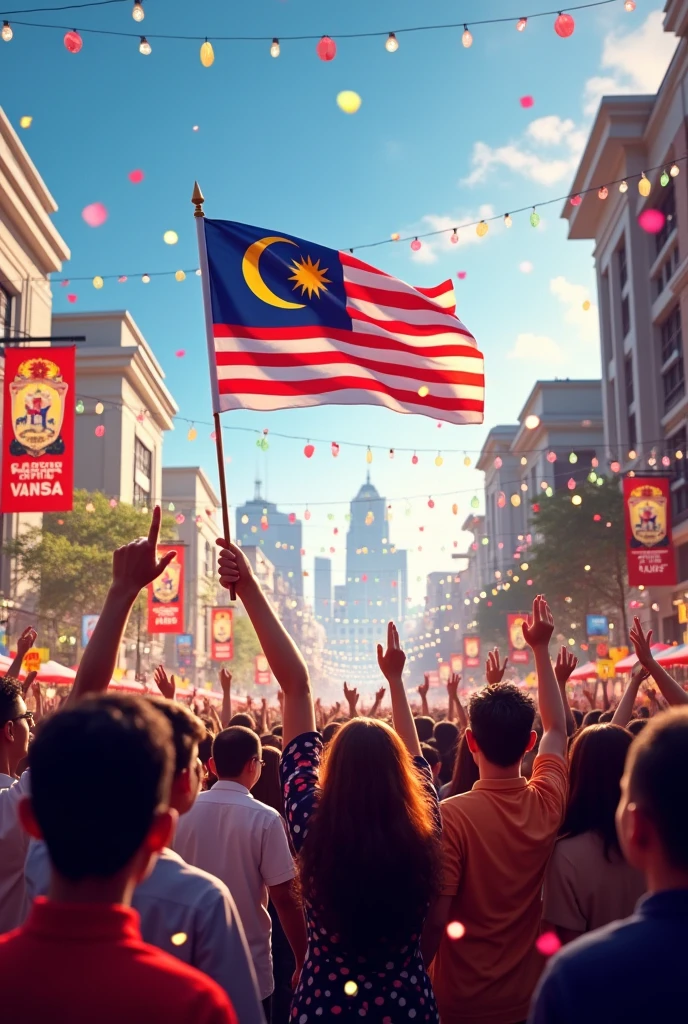 (photorealism:1.2), happy independence day malaysia