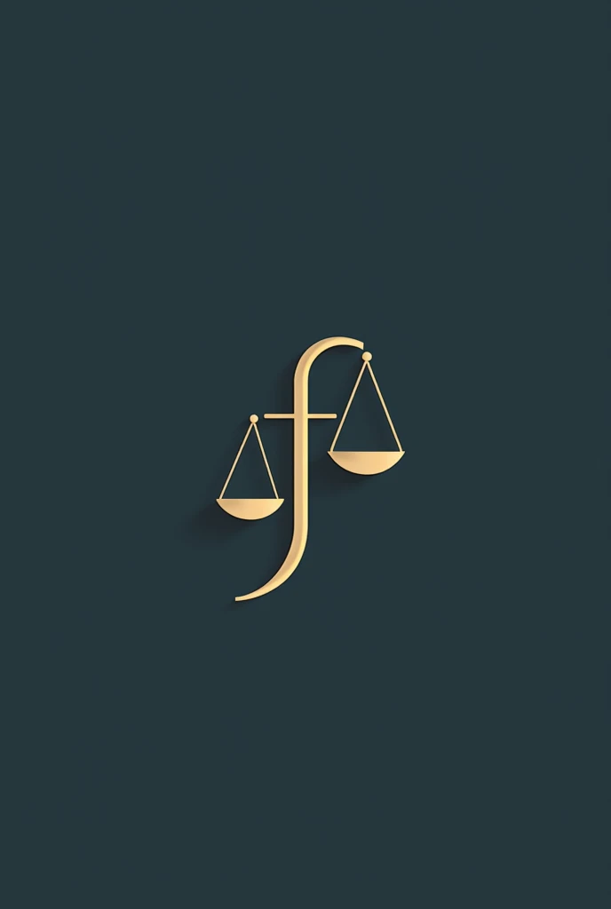 Combine and overlap and merge the letters to “FN” creating a formal logo. Modern look. solid color background. Integrating the balanced scales of justice 