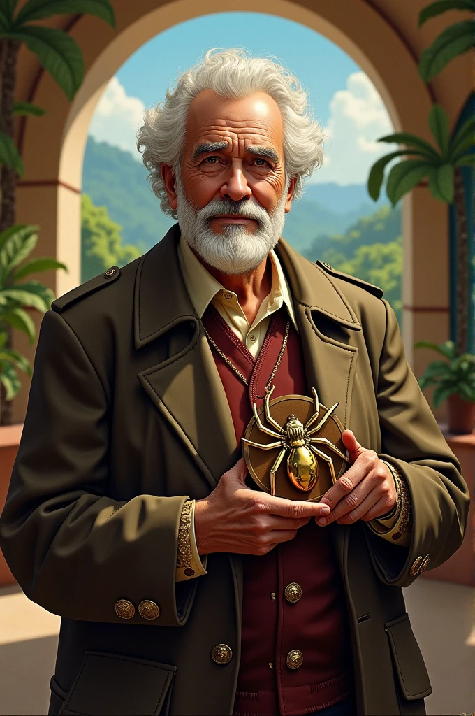 Jorge Amado with the Grace Spider Award