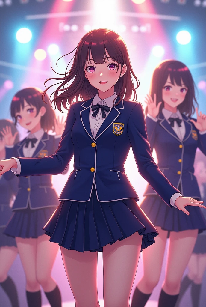 Japanese Girl Idols、wearing school uniform、Around 20 years old