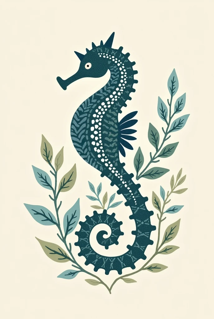 Logo brand for a crochet shop that has the name "Sea", use sea elements and crochet elements with saturated colors, neutral and more adult brand 