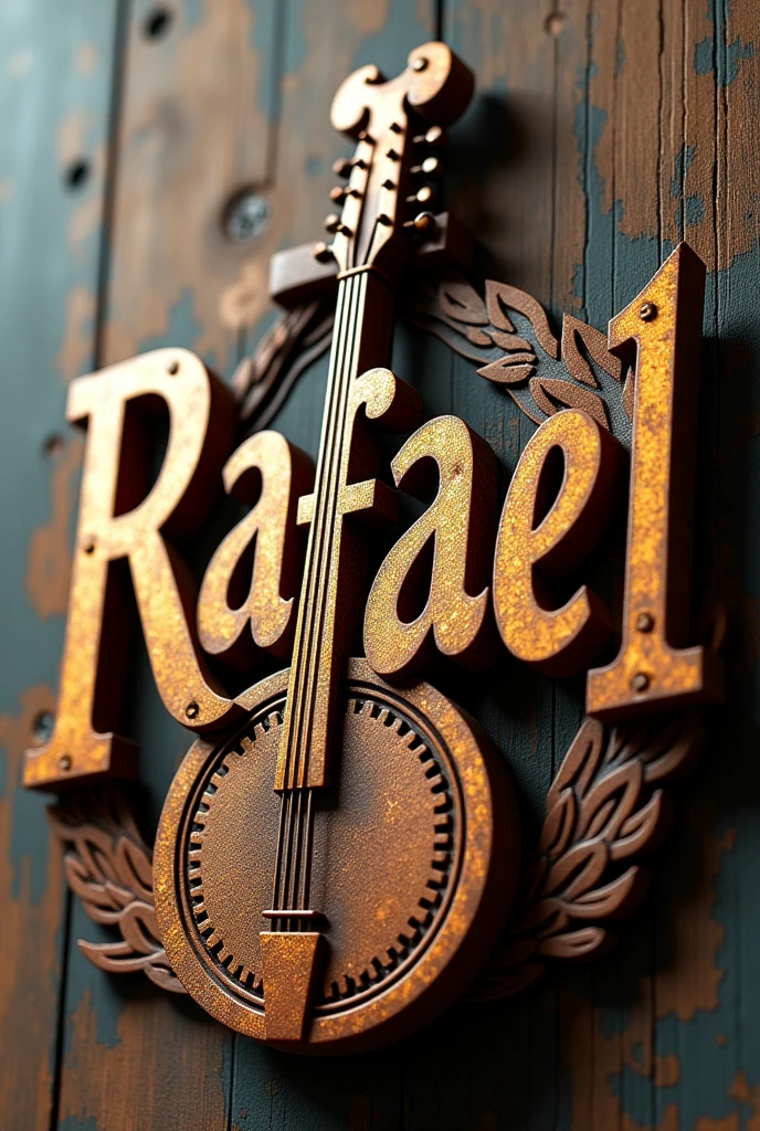 3D Name Rafael with Banjo Theme
