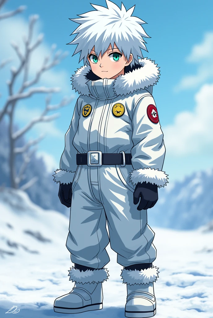 Toushirou Hitsugaya wearing a snow suit 