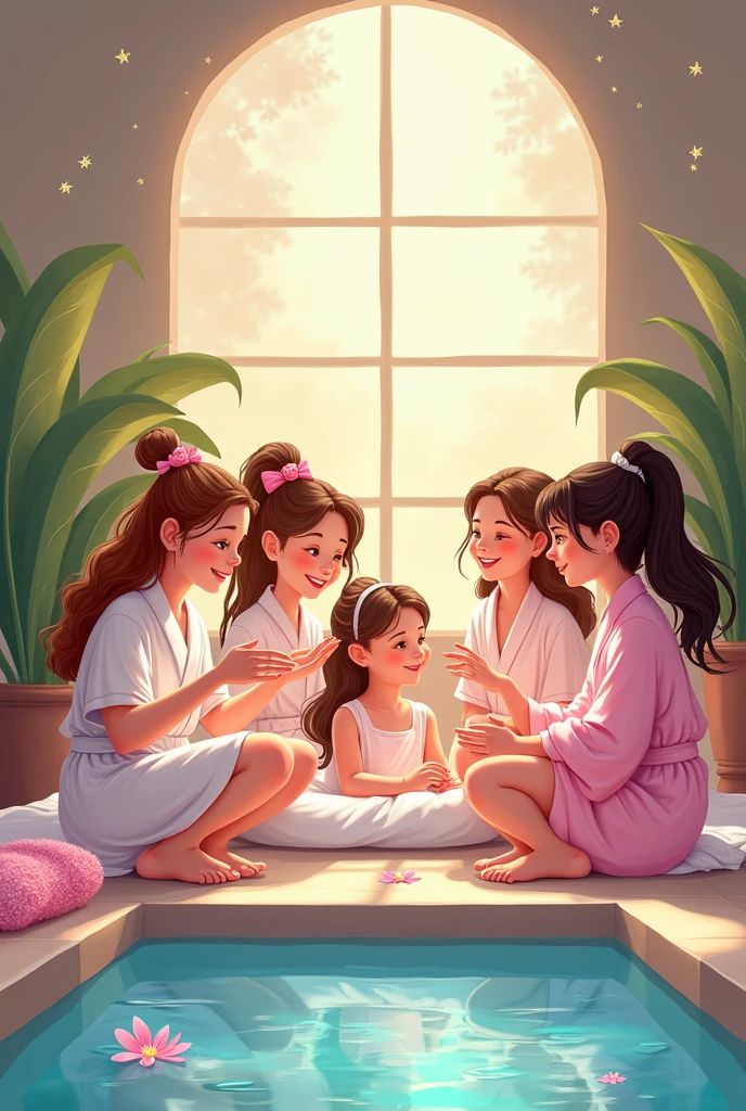 Spa day banner for girls

