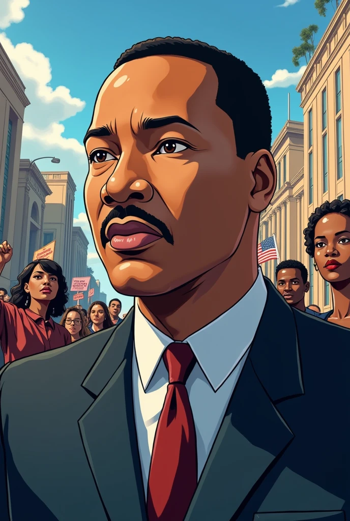 Martin Luther King Visionary Anime FOR PROFILE