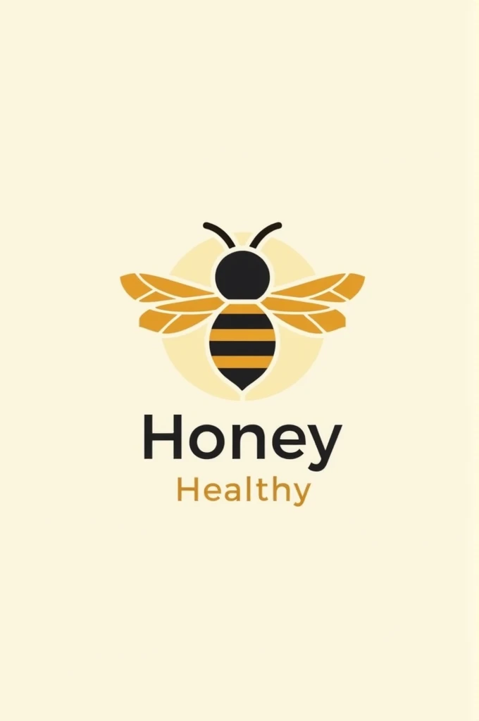 create me a logo for a laboratory with the name Honey Healthy with a honey theme