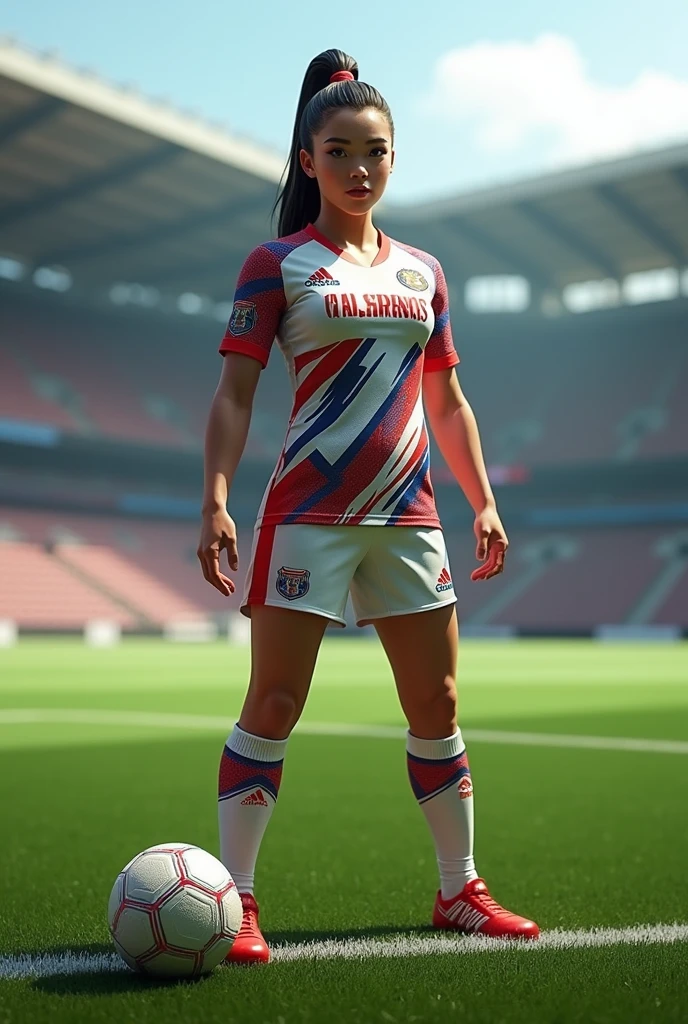 3D Name Raissa with Women&#39;s Football Theme