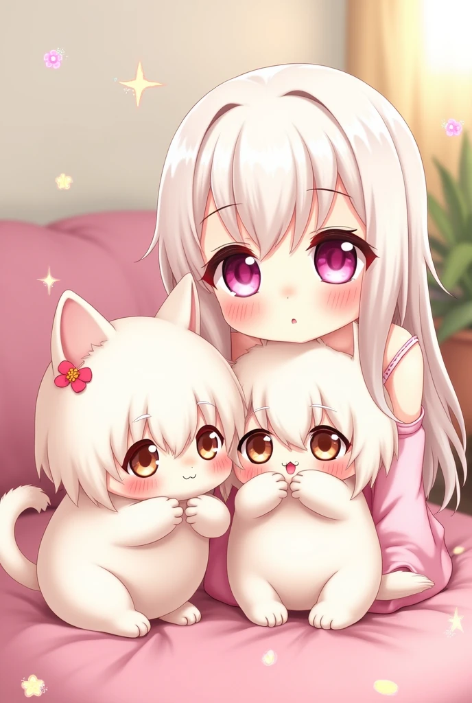 Cute, shy, and cuddly anime girls