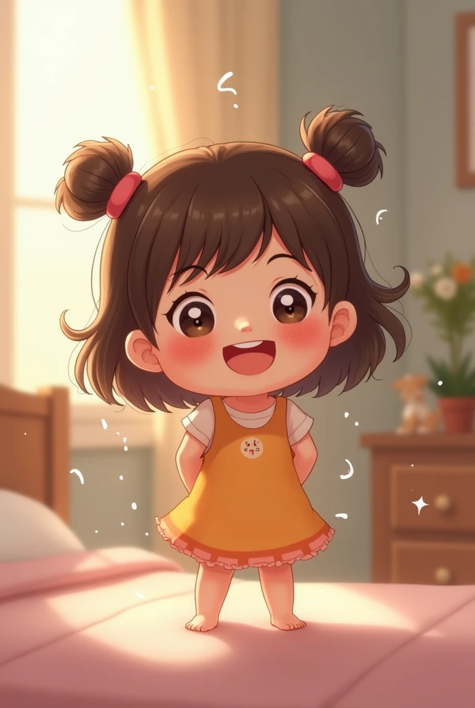 Cute girl farting