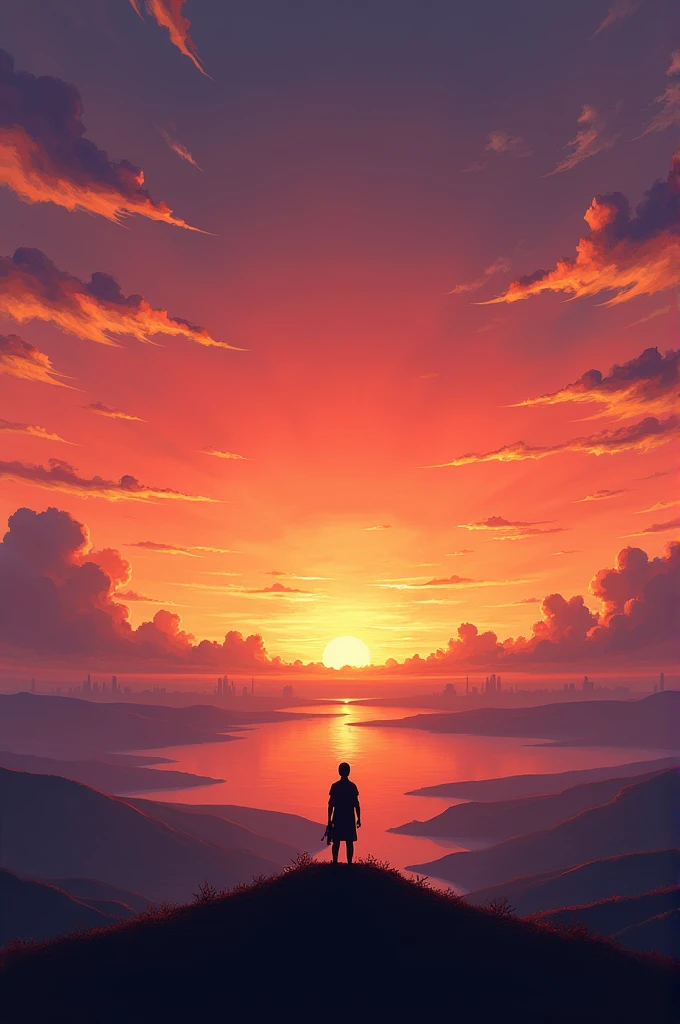 a sunset