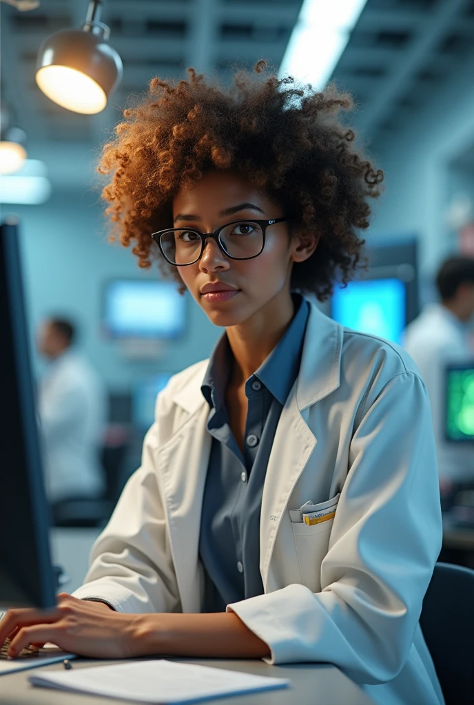 a biomedical ingenieer curly hair 
