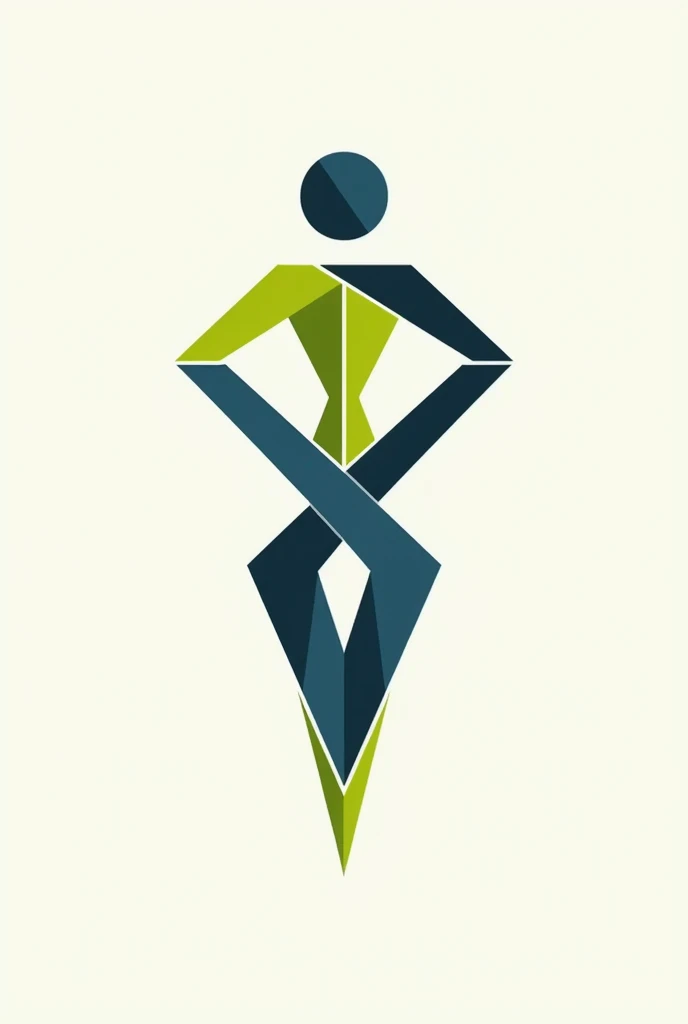 Create another logo for an female fashion business called evolving woman with colors: navy blue and lime green 
