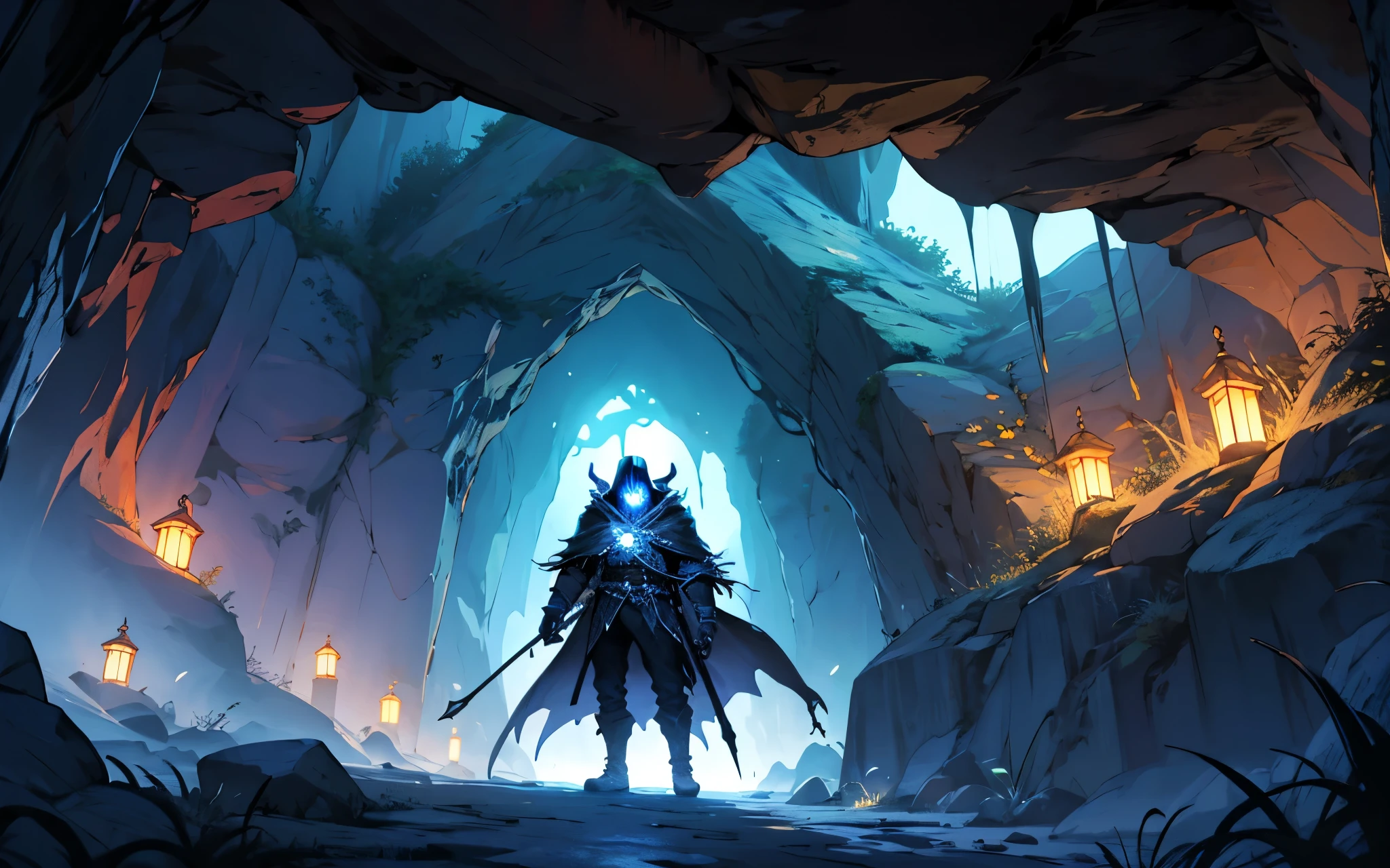 1 necromancer in the dark cave