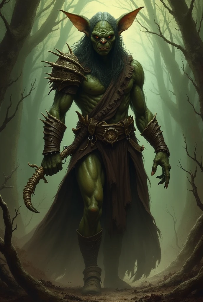 Make a goblin rape a woman