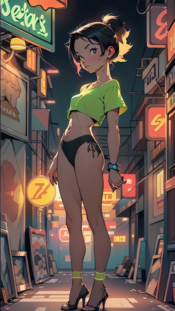 ultra realistic photo, ((16 year old girl wearing training bra)), deanwo,(pink panty), (narrow hips), (freckles: 1.0), 1girl, blush, masterpiece, best quality, absurd, award-winning photo, extreme detail, extremely intricate,, detailed face + eyes, natural lighting, realistic, highly detailed, photography, masterpiece, high quality, high quality, highres, sexy, lovely, detailed face, full body, beautiful face, open black shirt, goosebumps, 1solo, 1girl, Highway, ass view