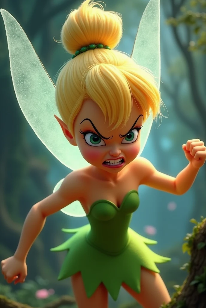 Tinkerbell very angry