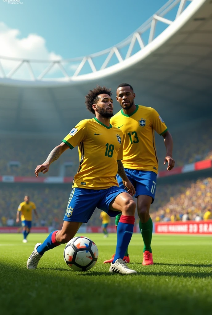 Neymar playing for Vasco with Pelé