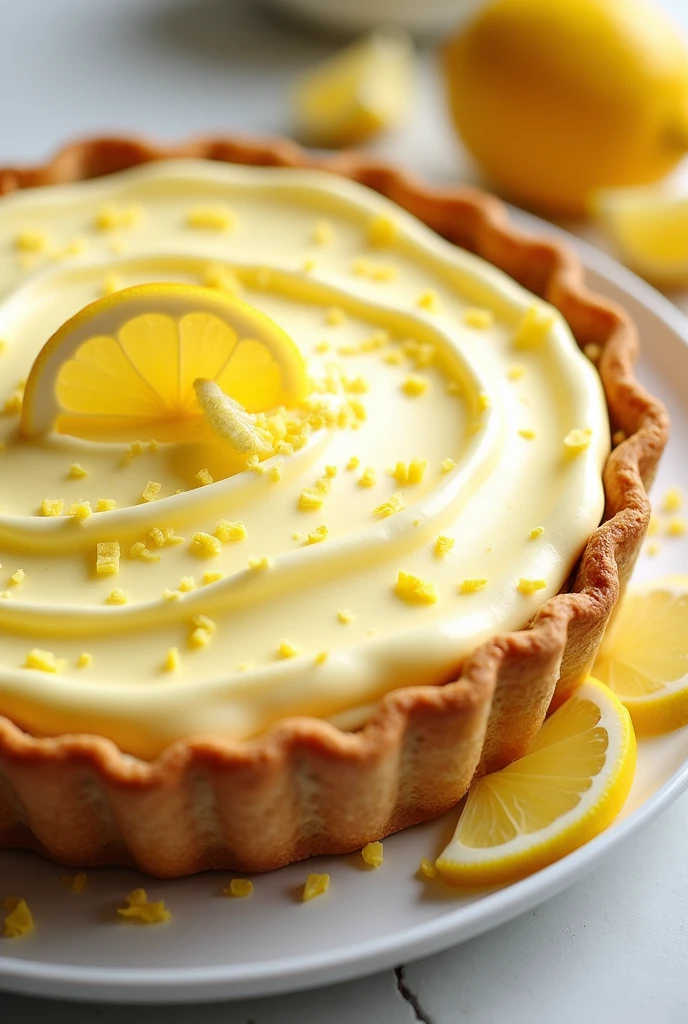 I would make lemon mousse pie with lemon zest
