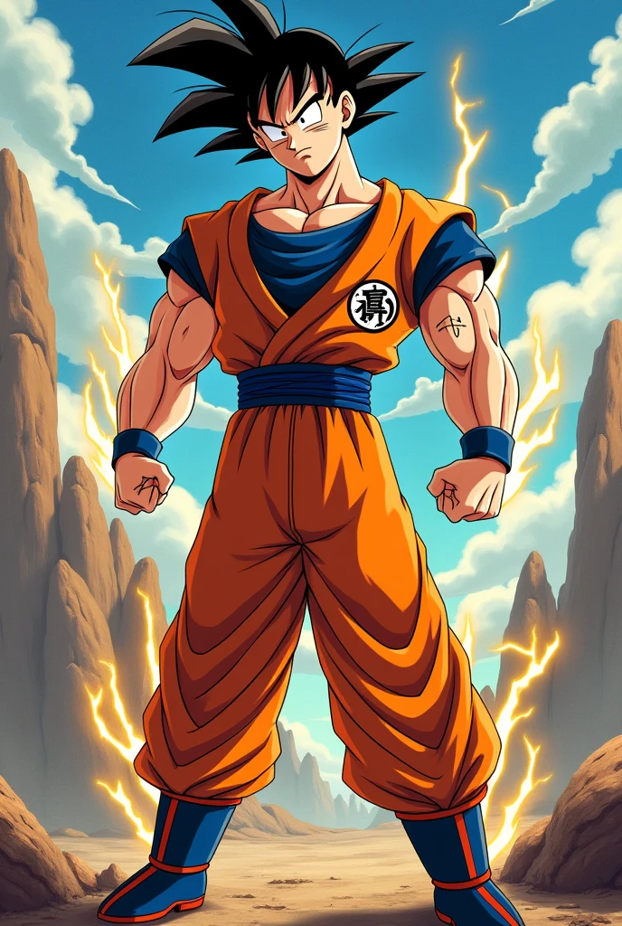 Popeye dressed as Goku