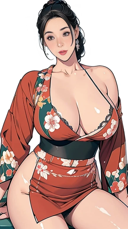 1,Japanese hairstyle,Photorealism,detailed,masterpiece,mature,((full)), (Broad shoulders), ((Huge)),(Japanese Furisode:1,Showing cleavage,look at your thighs,In beautiful Kyoto,smile,masterpiece,高品質のAn illustration,, An illustration:Zoe Mozart, pin up art byZoe Mozert, ヴィンテージpin up, ゾーイ・モザートによるAn illustration, girl pin up, pin up girl, pin upポスターガール, pin upガール, pin up, pin upガール,20-year-old girl、At the five-story pagoda, sexy