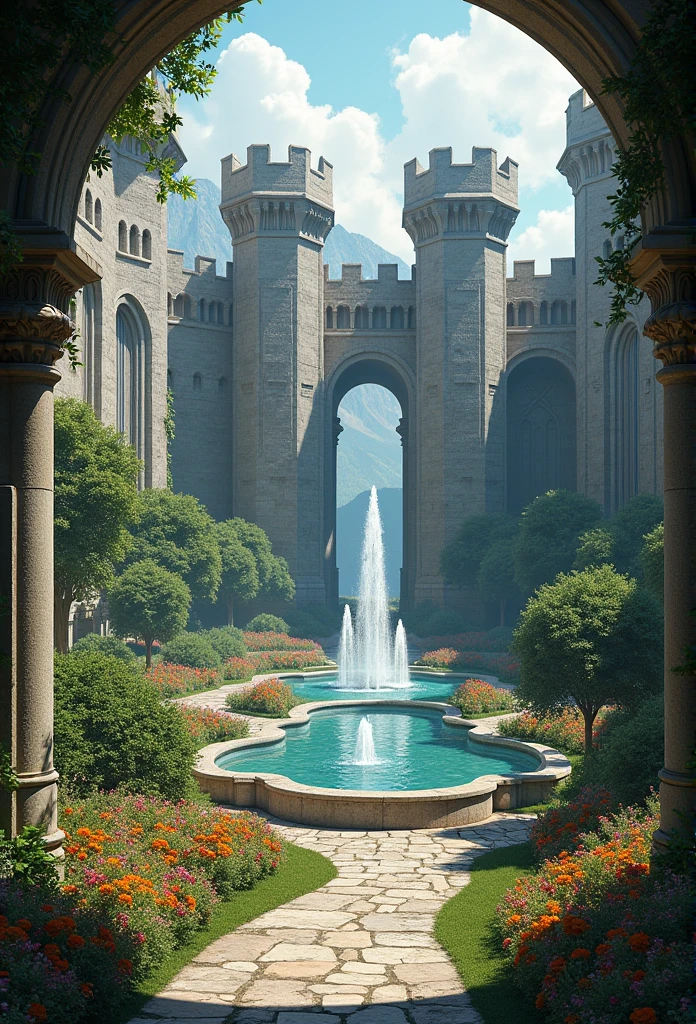 Inner castle landscape