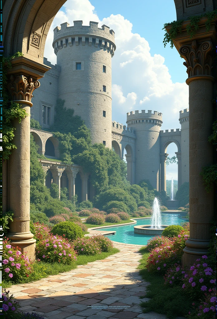 Inner castle landscape