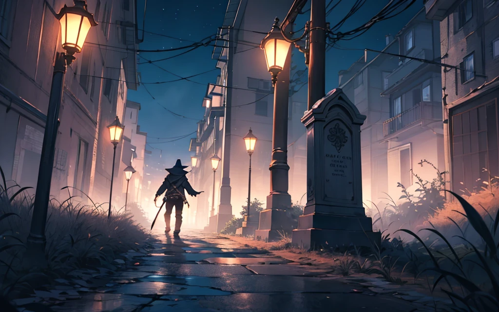 1 necromancer alone at night